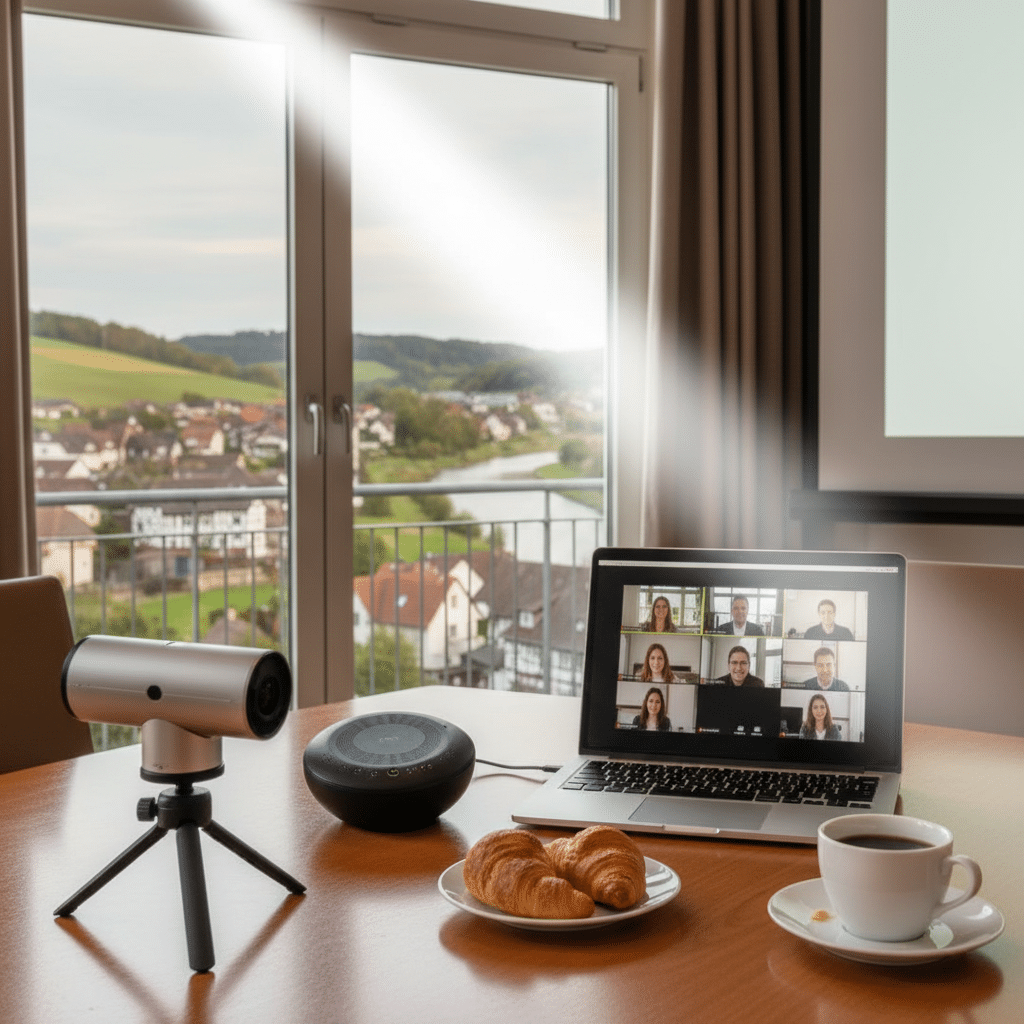 Hybride Tagungen in Vlotho: Digitale Technik, Beamer, Videokonferenzen im Hotel