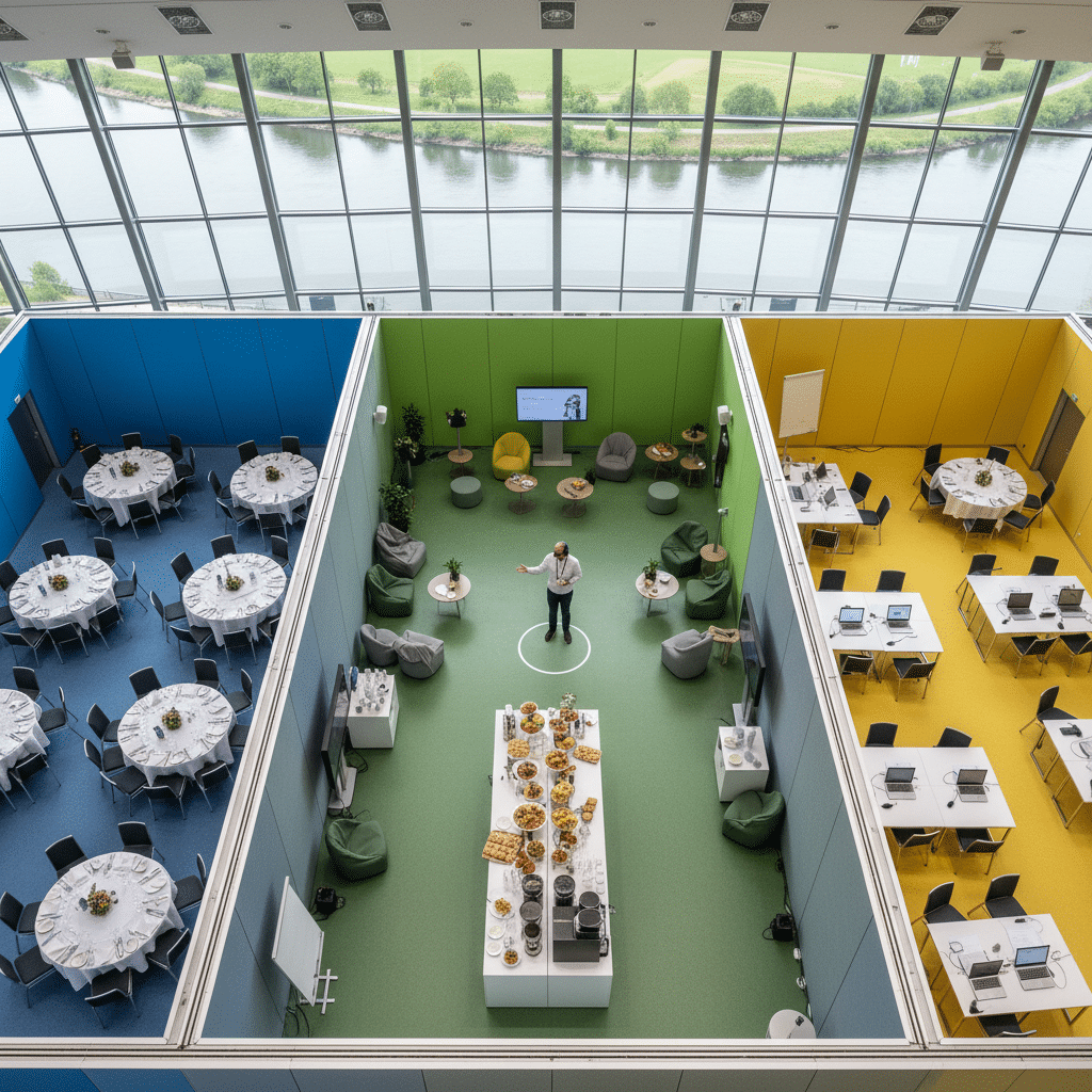 Großgruppen in Vlotho erfolgreich organisieren: Eventorganisation, Raumaufteilung, Agenda, Moderation