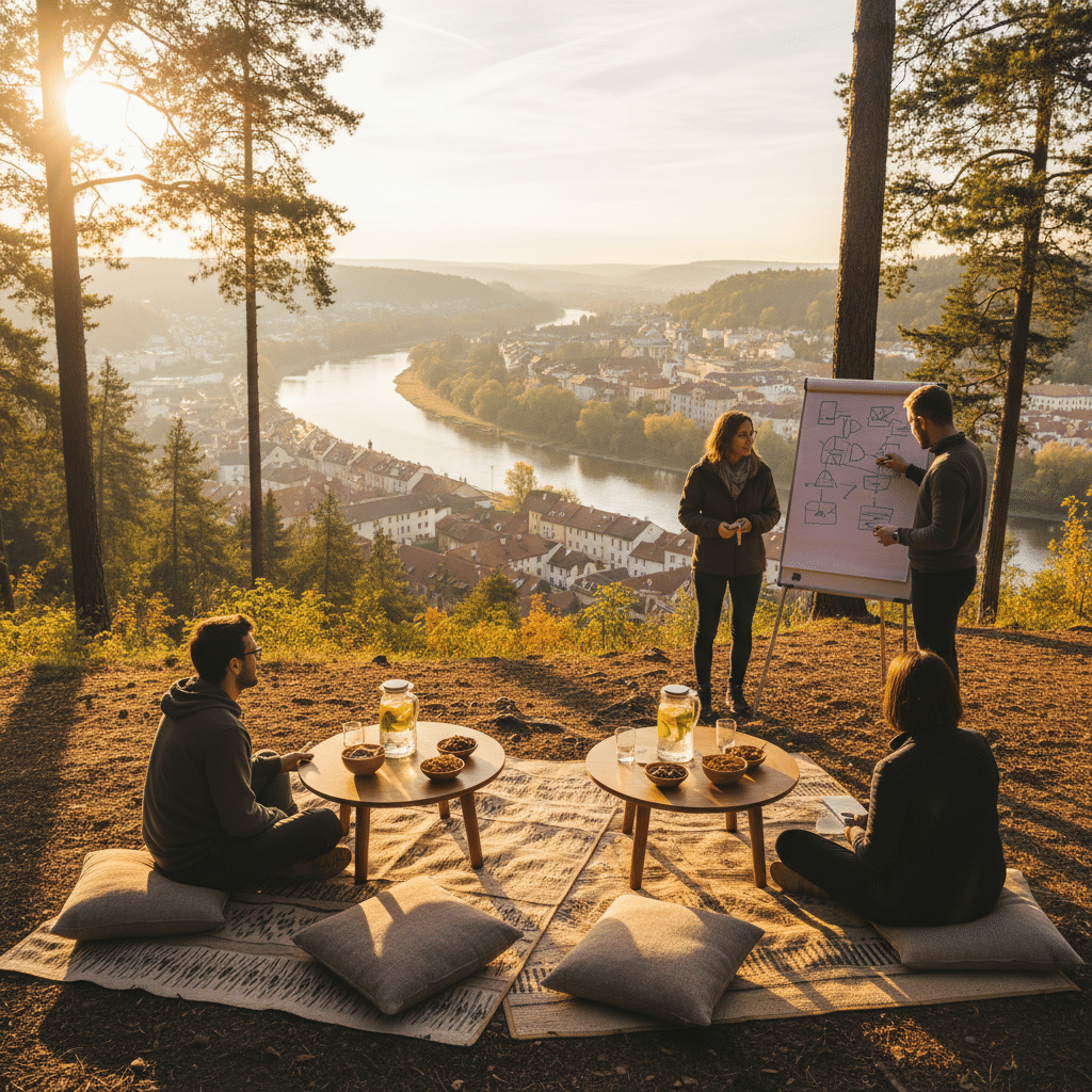 Strategie-Workshops in der Natur: Ortswechsel für Kreativität und Teamentwicklung